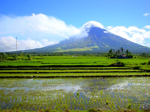 Mount Mayon volcano trek - Mount Mayon, viewed from Legaspi, Albay Province, Bicol Region, Philippines