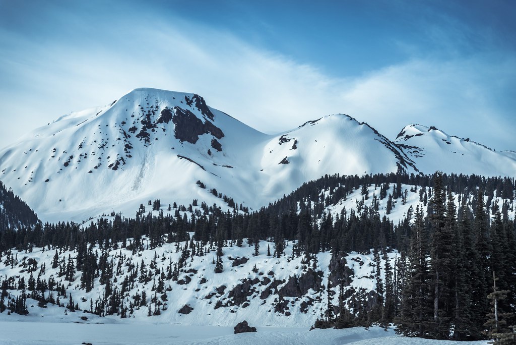 Mount Garibaldi volcano trek - Snow-Covered Mount Price Volcano in Garibaldi Provincial Park, BC, Canada